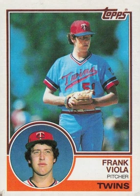 1983 Topps Baseball Card #586 Frank Viola Pitcher Minnesota Twins Foto 1 de 2