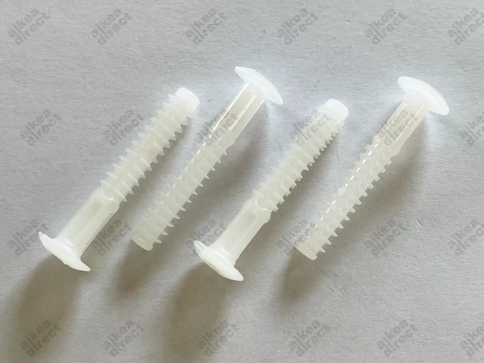 Ikea Plastic connecting dowels, Part # 110519, white (4 pack) - NEW USA shipped - Image 1 of 1