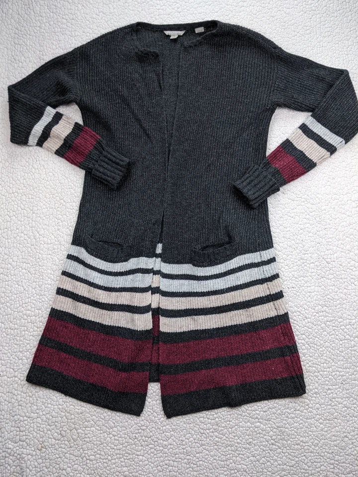 Cárdigan envolvente Royal Robbins Highlands para mujer L gris lana lino suéter Foto 1 de 4