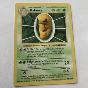 Pokemon Base Set Set 2 Kakuna 47/130 Non Holo LP - Picture 1 of 4