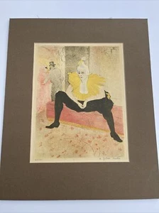 TOULOUSE LAUTREC OFFSET LITHOGRAPH CLOWNESS RARE LIMITED EDITION MUSEE D ALBI - Picture 1 of 16