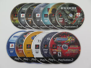Lot of 13 PS2 Games Tested & Working Metal Gear Solid 2 Mega Man X8 Disc Only