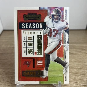 Rob Gronkowski 2020 Panini Contenders Football Stardust SSP #13 Buccaneers - Foto 1 di 2