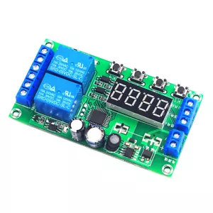 YF-7 Dual-Channel Delay Relay Module Pulse Trigger Cycle Timer 7-30V DC QDE - Picture 1 of 12