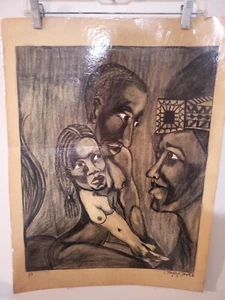 Stanley Clark Charcoal Drawing - Picture 1 of 3