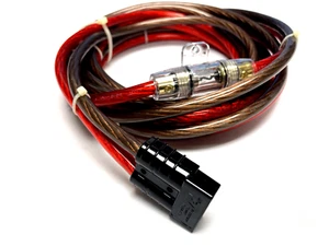 Cable de alimentación pesado calibre 4 con enchufe Anderson real y 60A AGU fusionado, resistente - Imagen 1 de 7