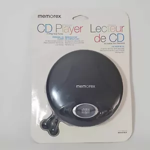MEMOREX Personal CD Player MD6451BLK Skip Protection CD/CD-R/-RW + Earbuds -NEW - Picture 1 of 2