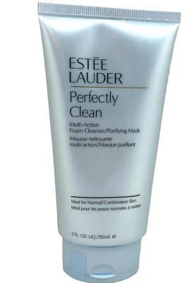 Estee Lauder Perfectly Clean Multi Action Foam Cleanser  Purifying Mask 5 oz NEW - Image 1 of 4
