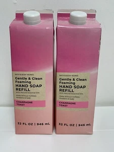2 RECARGAS DE JABÓN DE MANOS ESPUMOSAS TOSTADAS CHAMPAGNE BATH & BODY WORKS 32 FL OZ CADA UNA - Imagen 1 de 2