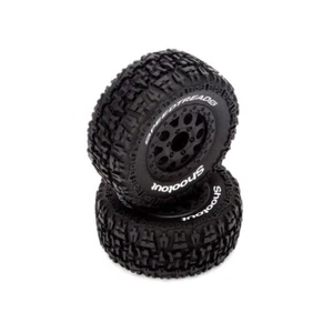 ECX # 4003 Front/Rear Premount Tire, Black Wheel: 1/10 2wd/4wd Torment (2) 12mm - Picture 1 of 1