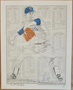 NOLAN RYAN signed 6th No Hitter, Murray Tinkleman 51/100 ARTIST PROOF Litho JSA - Picture 1 of 5