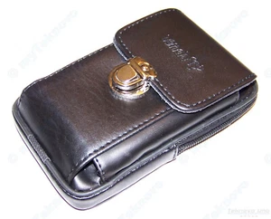 1x Double Pouch Black Case Clip for HP 35s 10c 11c 12c 12CP 15c 16c 10BII+ 17BII - Picture 1 of 12