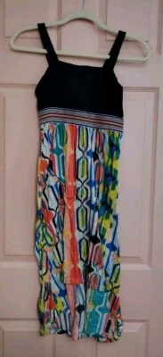 Vestido Fire Los Angeles Multicolor 10/12 Algodón - Poliéster Manga Corta Foto 1 de 4