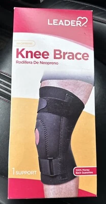 Rodillera Leader de neopreno (negra) talla pequeña Foto 1 de 3