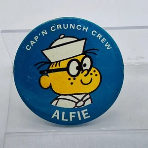 Vintage Captain Cap'n Crunch Crew Cereal Alfie 1965 Button Pin Rare & EXC💥 - Picture 1 of 5