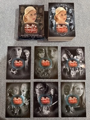 2003 InkWorks BUFFY 吸血鬼杀手第 7 季完整基础卡套装 + 6 张促销 — 第 1/4 张图片