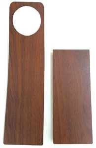 FORD CAPRI MK1 GT 1600 GT XL RS V6 CONSOLE WOOD GRAIN PLASTIC INSERT PANELS 2PC - Bild 1 von 4