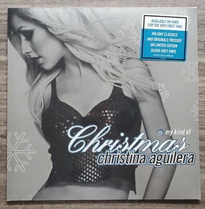 Christina Aguilera - My Kind Of Christmas Album Record Vinyl LP Silver Grey NEW - Picture 1 of 2