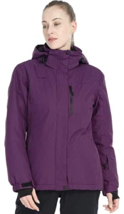 FREE SOLDIER Women's Waterproof Ski Snow Jacket Fleece Warm Winter Rain Jacket - Picture 1 of 4