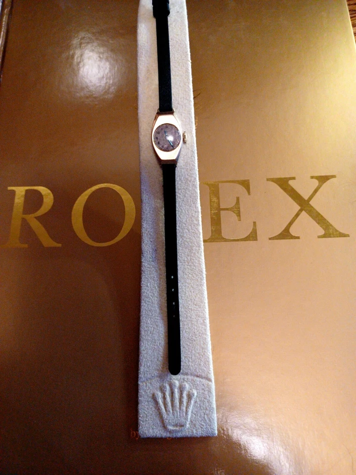Часы Rolex Princess Rolco ар-деко отремонтированные винтажные красивый золотой корпус редкие  - Изображение 1 из 4