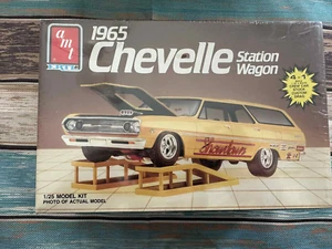 AMT 1965 65 Chevy Chevelle station wagon 1/25 SEALED! ▓RARE▓ FOUR 4n1 stock drag - Picture 1 of 1