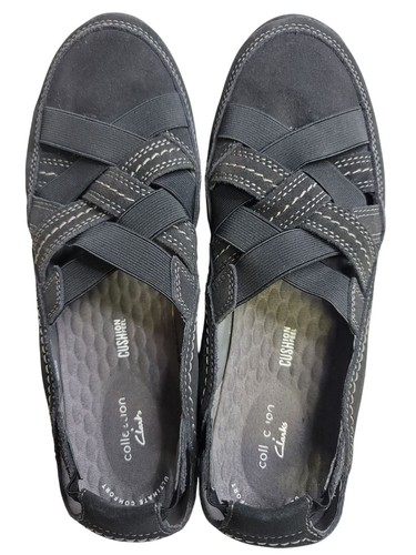 Scarpe da passeggio Clarks Fiana Coast pescatore ammortizzate cinturino incrociato elastico 11