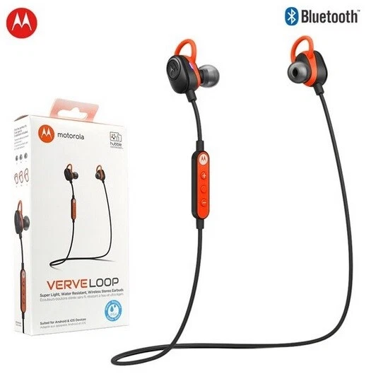 Motorola Verve Loop Wireless Waterproof Stereo Earbuds - Orange/Black - Image 1 of 1