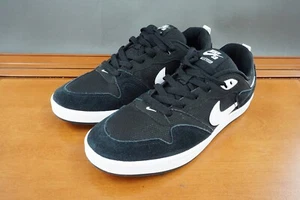 Nike Alleyoop SB Shoes Mens 8 Black Suede Lace Up Low Top Skateboard Sneaker - Picture 1 of 10