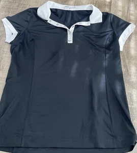 Women’s Nike Golf Black And White Polo- Size Medium - Picture 1 of 8