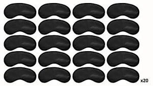 20 Pack Wild Essentials Snooz Seidig Weiches Augenmaske - Schwarz - Picture 1 of 4