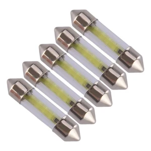 5x 6500K White COB LED Map Dome Interior Lights Bulbs 36MM Festoon - Picture 1 of 5
