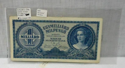 BILLETE DE PAPEL HÚNGARO DE BANCO PENGO MAGIAR OCUPADO POR LA URSS - 1946 - EXCELENTE ESTADO Foto 1 de 2