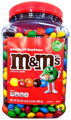 M&M'S Peanut Butter Milk Chocolate Candy 55 Oz EXP 07/2026 - Image 1 of 3
