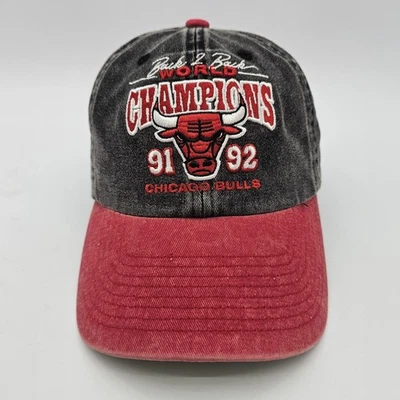 Chicago Bulls Mitchell & Ness 91-92 Campeones del Mundo Denim Negro Lavado Correa Foto 1 de 4