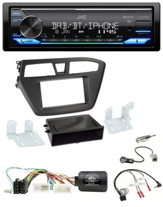 JVC Bluetooth DAB USB Lenkrad Autoradio für Hyundai i20 (ab 2015) - Bild 1 von 11