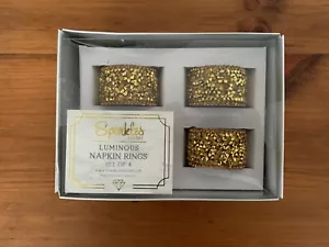 Sparkles Home Luminous Rhinestone Napkin Rings (Set of 4) - Picture 1 of 1