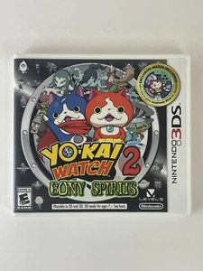 YO-KAI WATCH 2: Bony Spirits (Nintendo 3DS, 2016) case + cartridge + inserts - Picture 1 of 3
