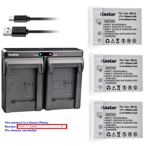Kastar Dual USB Charger Battery for Canon NB-5L CB-2LX Canon PowerShot SX230 HS - Picture 1 of 11
