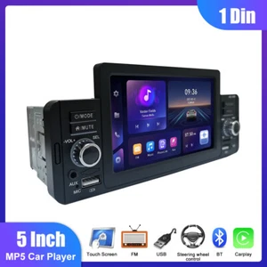 Singolo 1 DIN Auto Stereoradio MP5 Lettore Carplay 5"" BT Telecomando - Foto 1 di 15