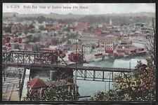 Birds Eye View of Easton, PA, Below 4th Street., Early Postcard, Unused
