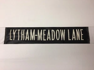 Blackpool Linen Bus Blind Oct 1970 (2) 30"- Lytham Meadow Lane - Picture 1 of 4