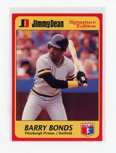 1991 Barry Bonds Jimmy Dean #4 Pittsburgh Pirates - Picture 1 of 2