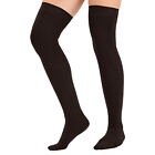 Ladies Over The Knee Socks Long Boot Plain Colours Thigh High Stockings One Size