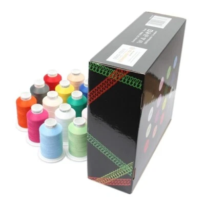 Ackermann Overlock Bauschgarn Nähgarn 16x 1.000m Box (2,18 EUR/km) - Bild 1 von 4