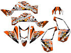 All Years XC/SX 450 MAYHEM Orange Senge Graphics Kit Compatible with KTM