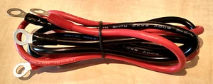 Cables de batería calibre 8 AWG *JUEGO* rojo y negro - solar, inversor, autocaravana, barco - Imagen 1 de 4