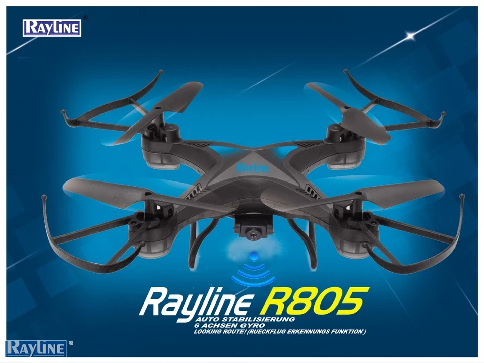 Rayline R805wifi 2.4 GHz 4-Kanal Drohne, RC Quadrocopter - Bild 1 von 4