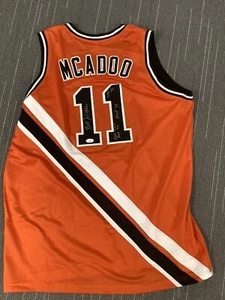 Bob McAdoo Signed Jersey Buffalo Braves Auto Stats MVP NBA75 HOF2000 Inscr JSA 2 - Picture 1 of 4
