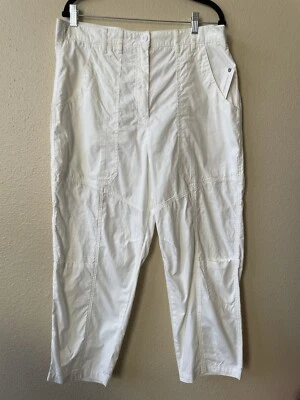 NWT Anthropologie Maeve White Cropped Pants SIZE 16 - Image 1 of 4