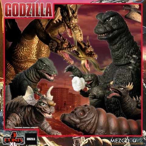 Pick & Choose Godzilla Destroy All Monsters 1968 4.5" Mezco Action Figures Cover